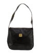 MCM Embossed Leather Shoulder Bag