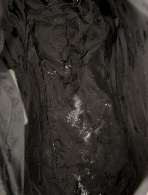 MCM Embossed Leather Shoulder Bag