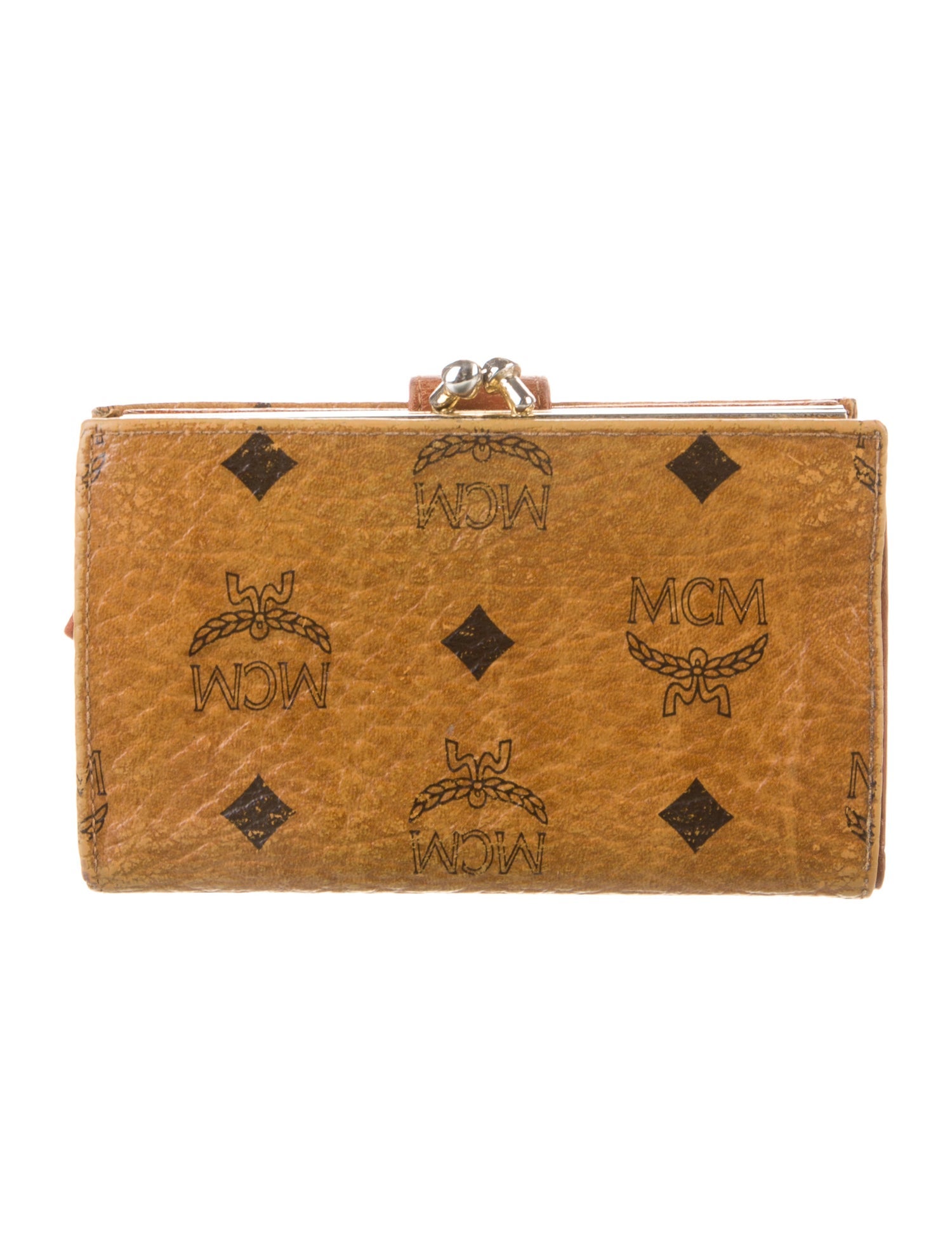 MCM Leather Printed French Purse