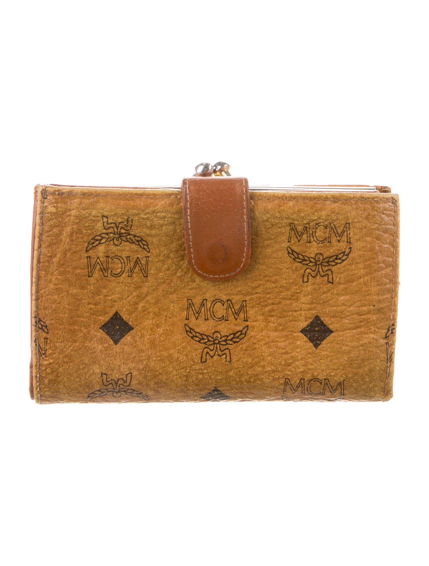 MCM Leather Printed French Purse