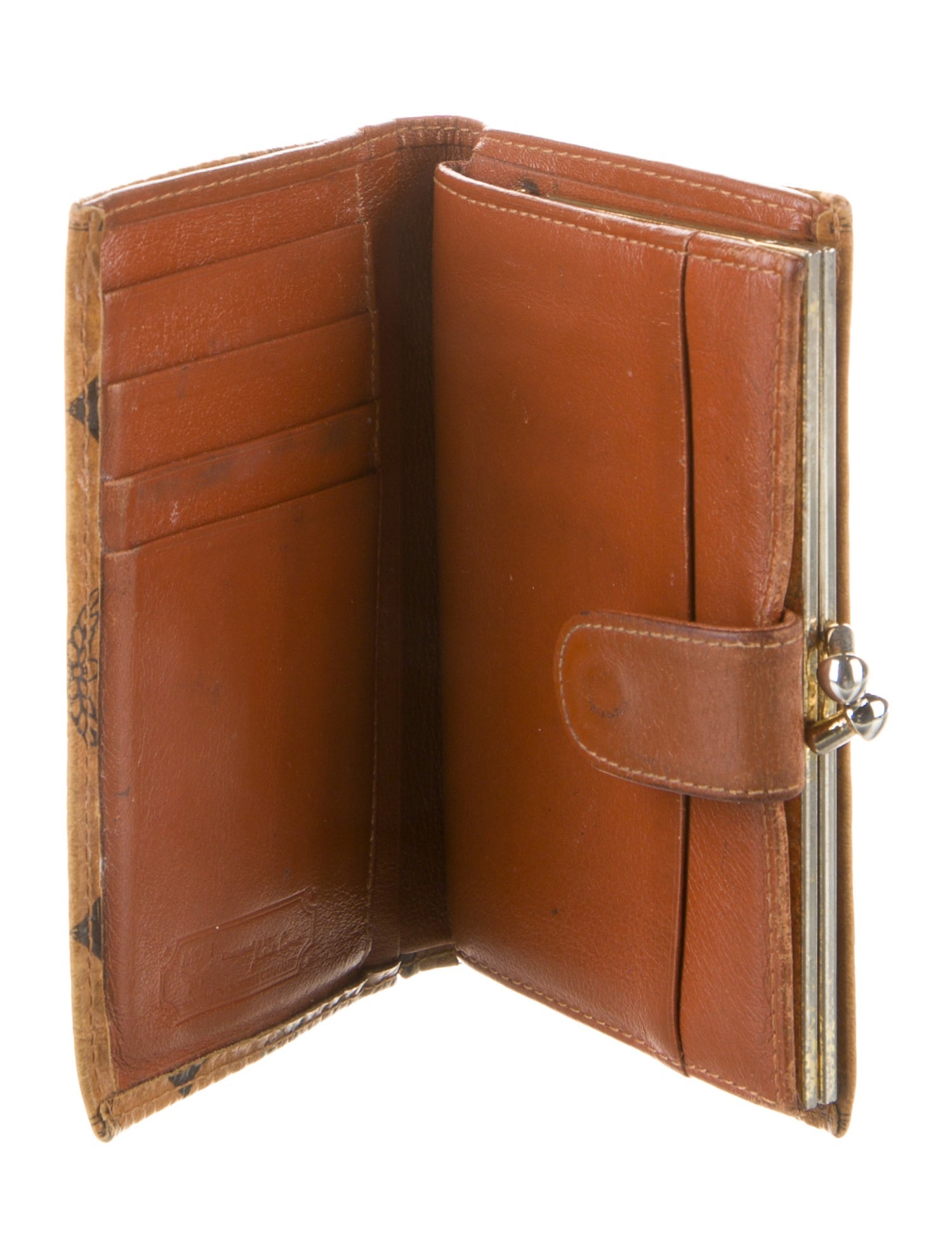 MCM Leather Printed French Purse