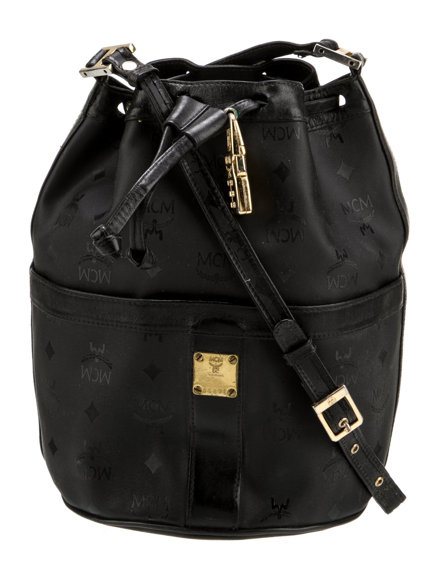 MCM Nylon Bucket Bag
