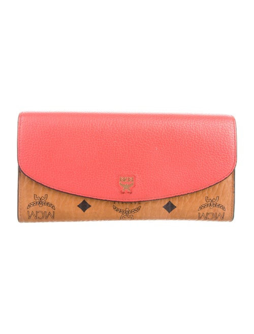 MCM Visetos Monogram Pattern Continental Wallet