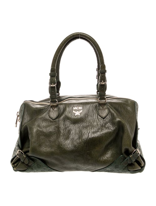 MCM Leather Top Handle Bag