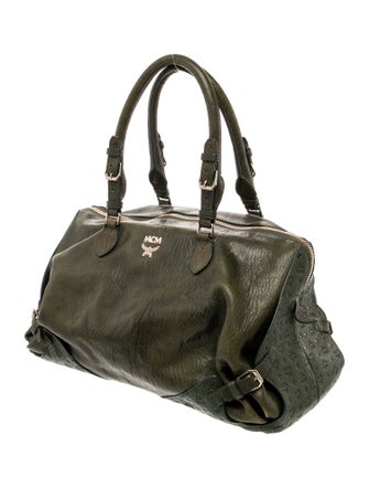 MCM Leather Top Handle Bag