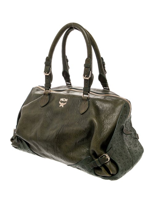 MCM Leather Top Handle Bag