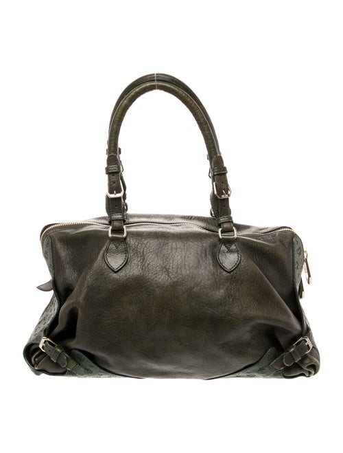 MCM Leather Top Handle Bag