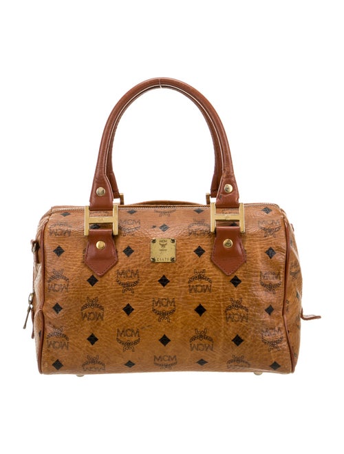 MCM Visetos Top Handle Bag