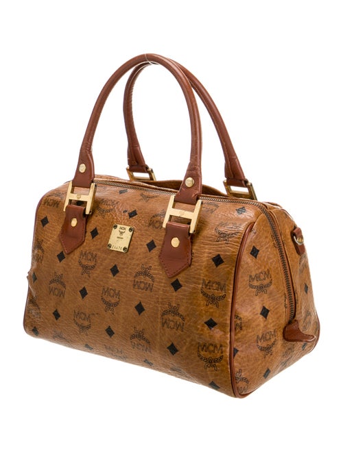 MCM Visetos Top Handle Bag