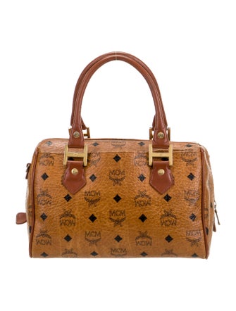 MCM Visetos Top Handle Bag