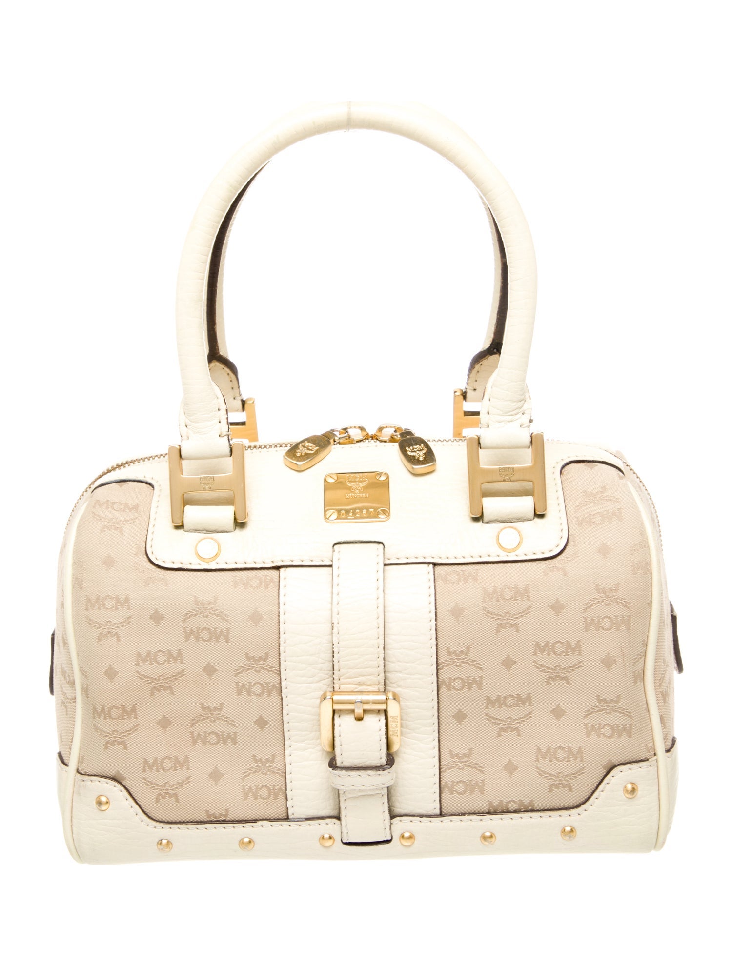 MCM Monogram Top Handle Bag Vintage