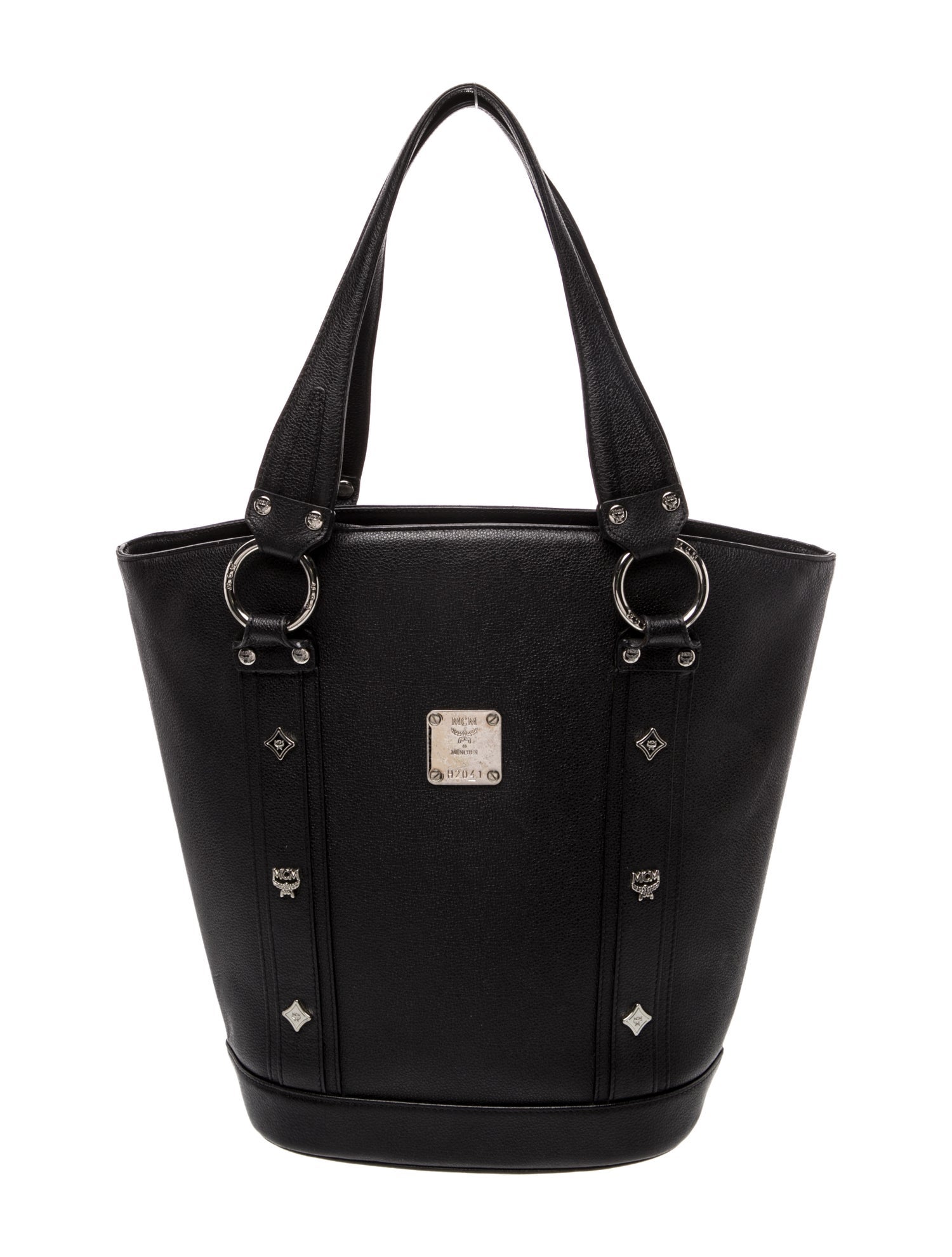 MCM Leather Bucket Bag