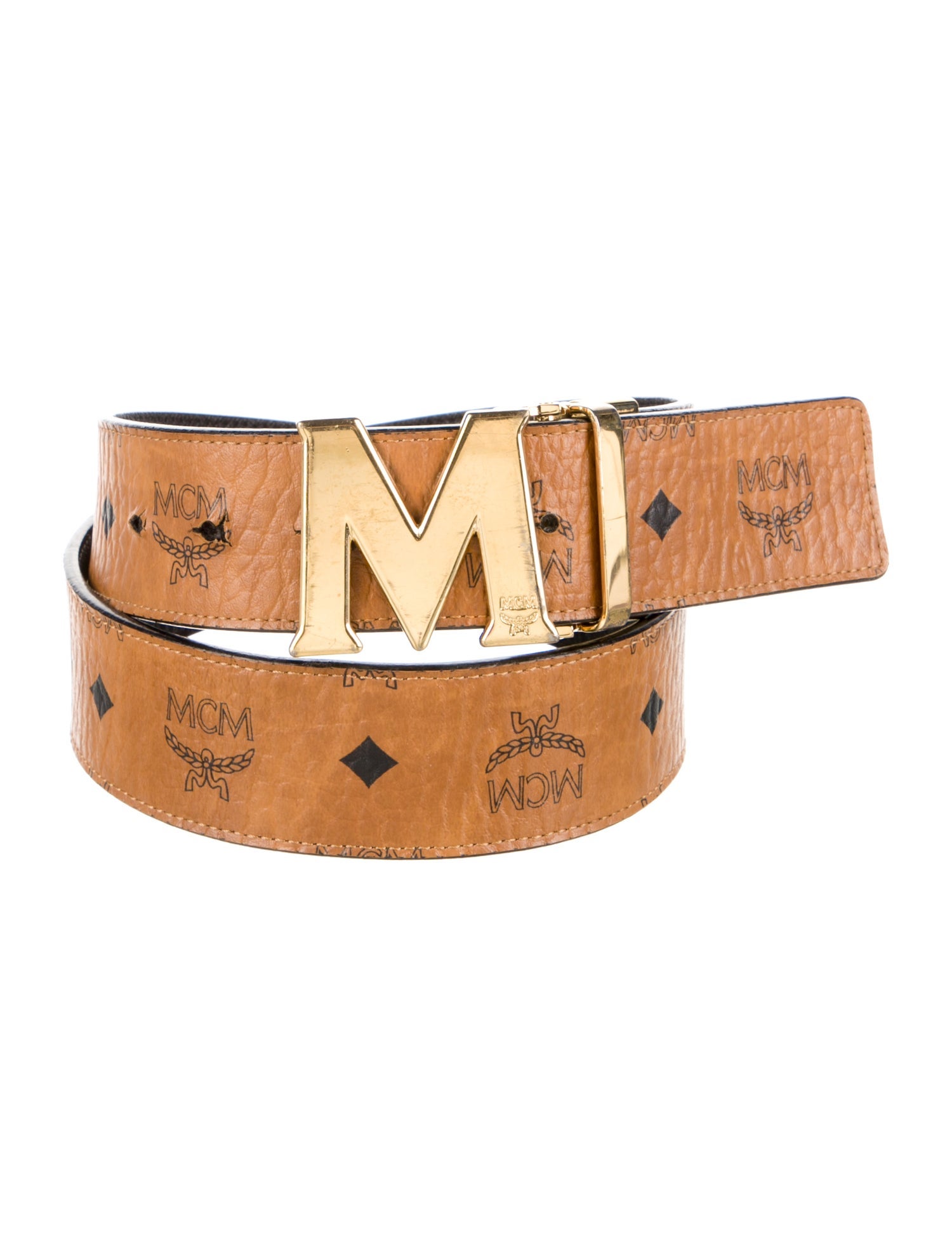 MCM Visetos Reversible Leather Belt Kit