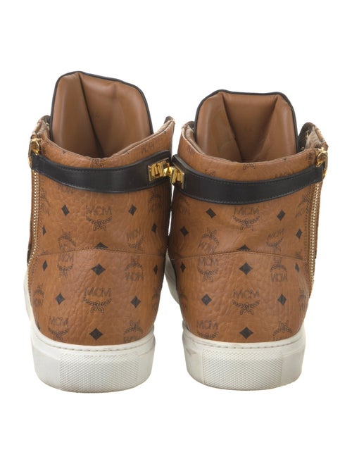 MCM Leather Printed Sneakers
