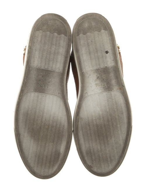 MCM Leather Printed Sneakers