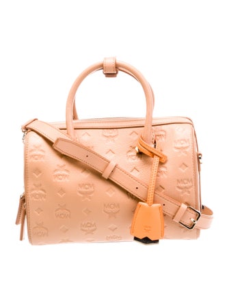 MCM Leather Top Handle Bag