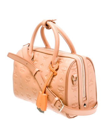 MCM Leather Top Handle Bag