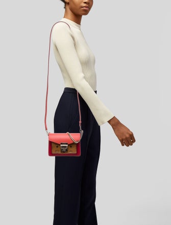 MCM Leather Top Handle Bag