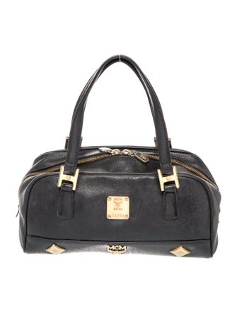 MCM Leather Top Handle Bag