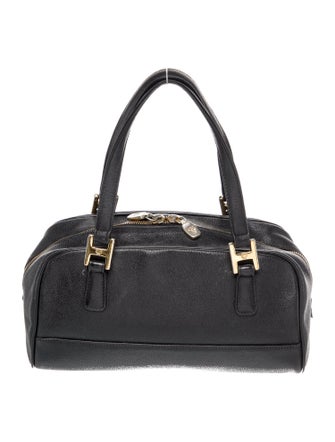MCM Leather Top Handle Bag