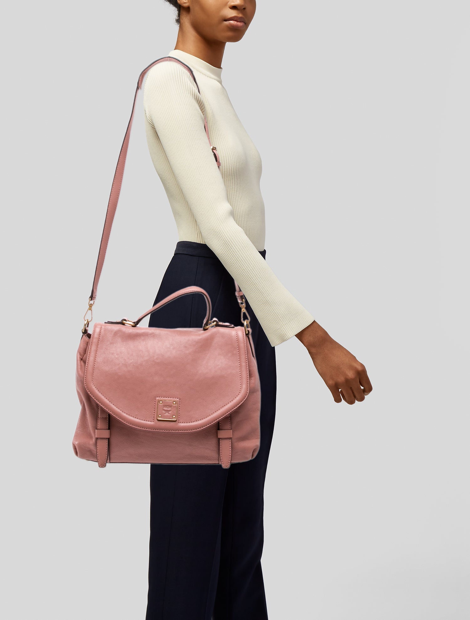 MCM Leather Shoulder Bag