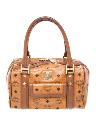 MCM Monogram Top Handle Bag