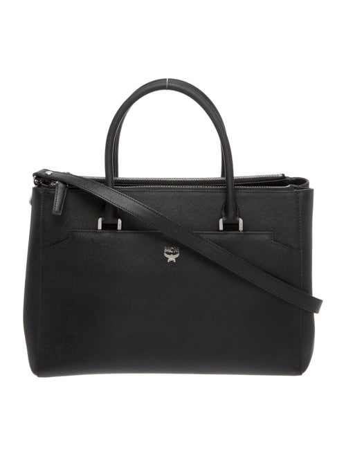 MCM Saffiano Leather Top Handle Bag