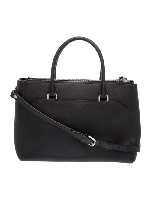 MCM Saffiano Leather Top Handle Bag