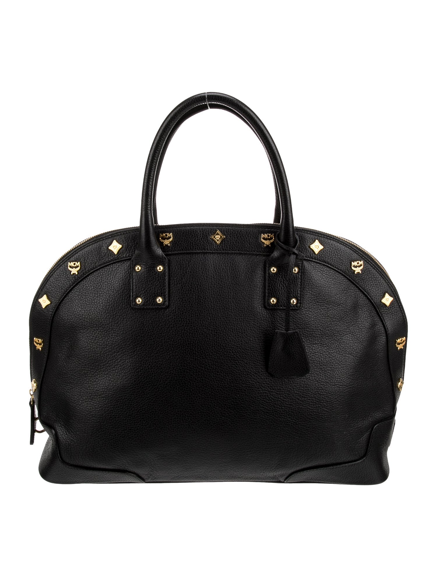 MCM Leather Top Handle Bag