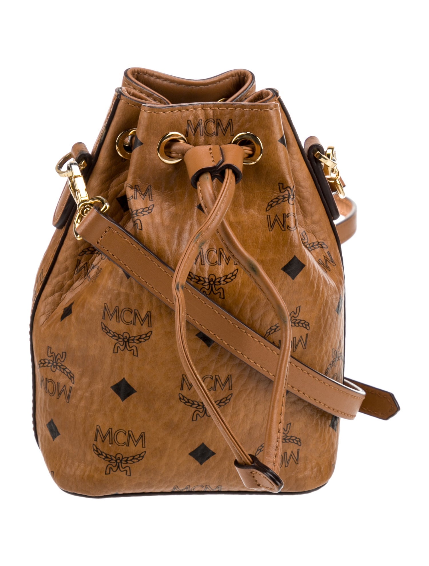 MCM Visetos Bucket Bag