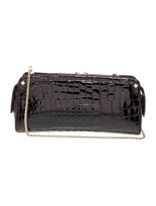 MCM Embossed Leather Clutch