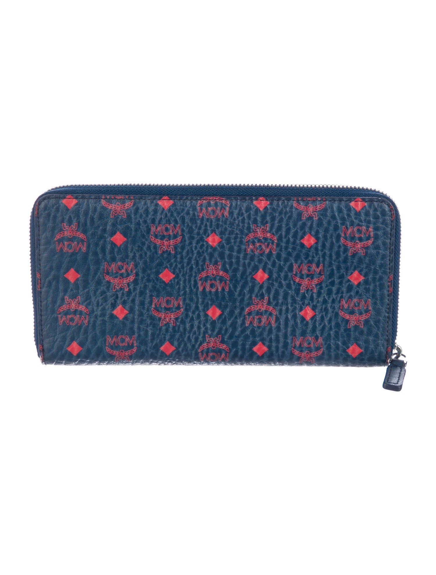 MCM Visetos Leather Continental Wallet