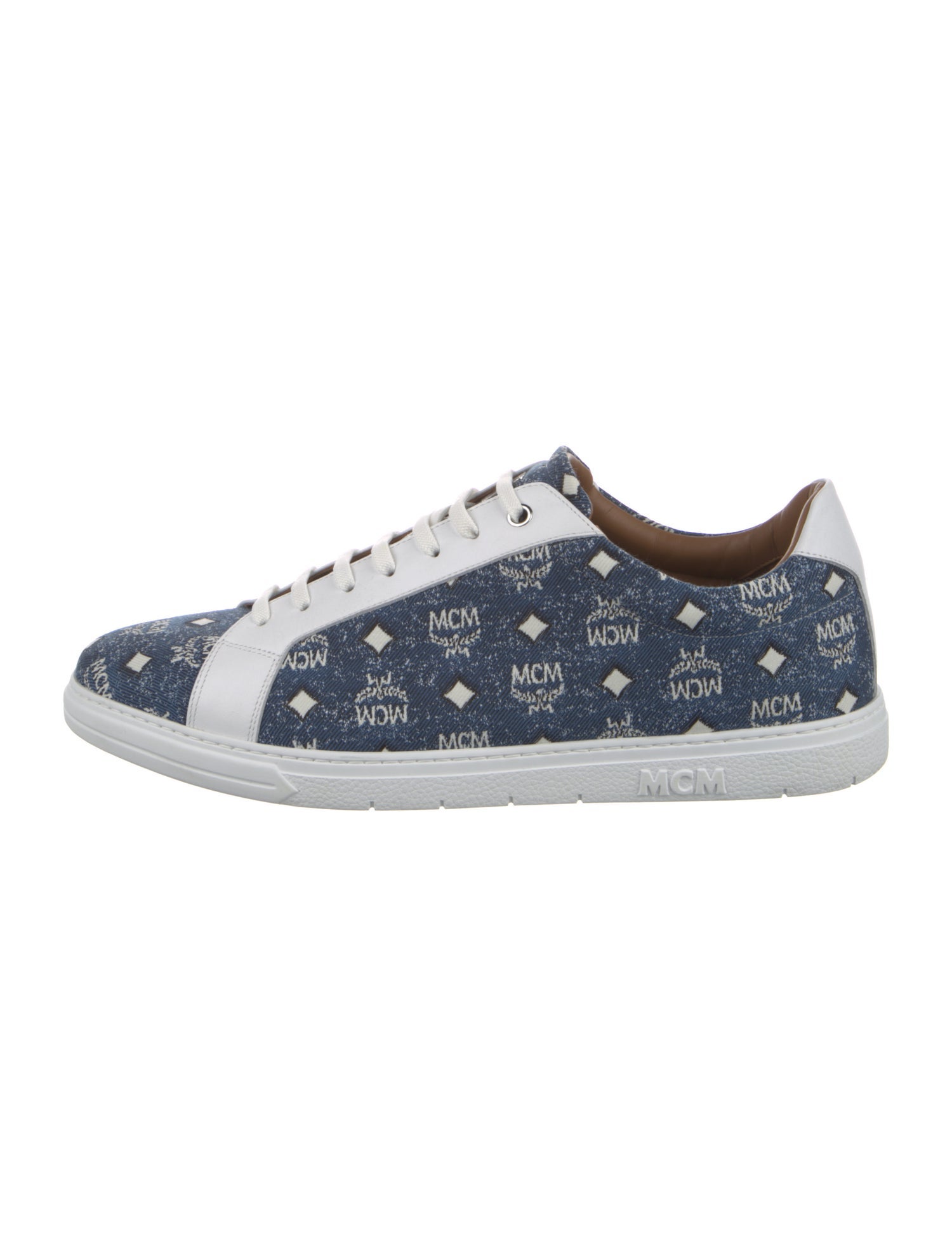 MCM Denim Printed Sneakers