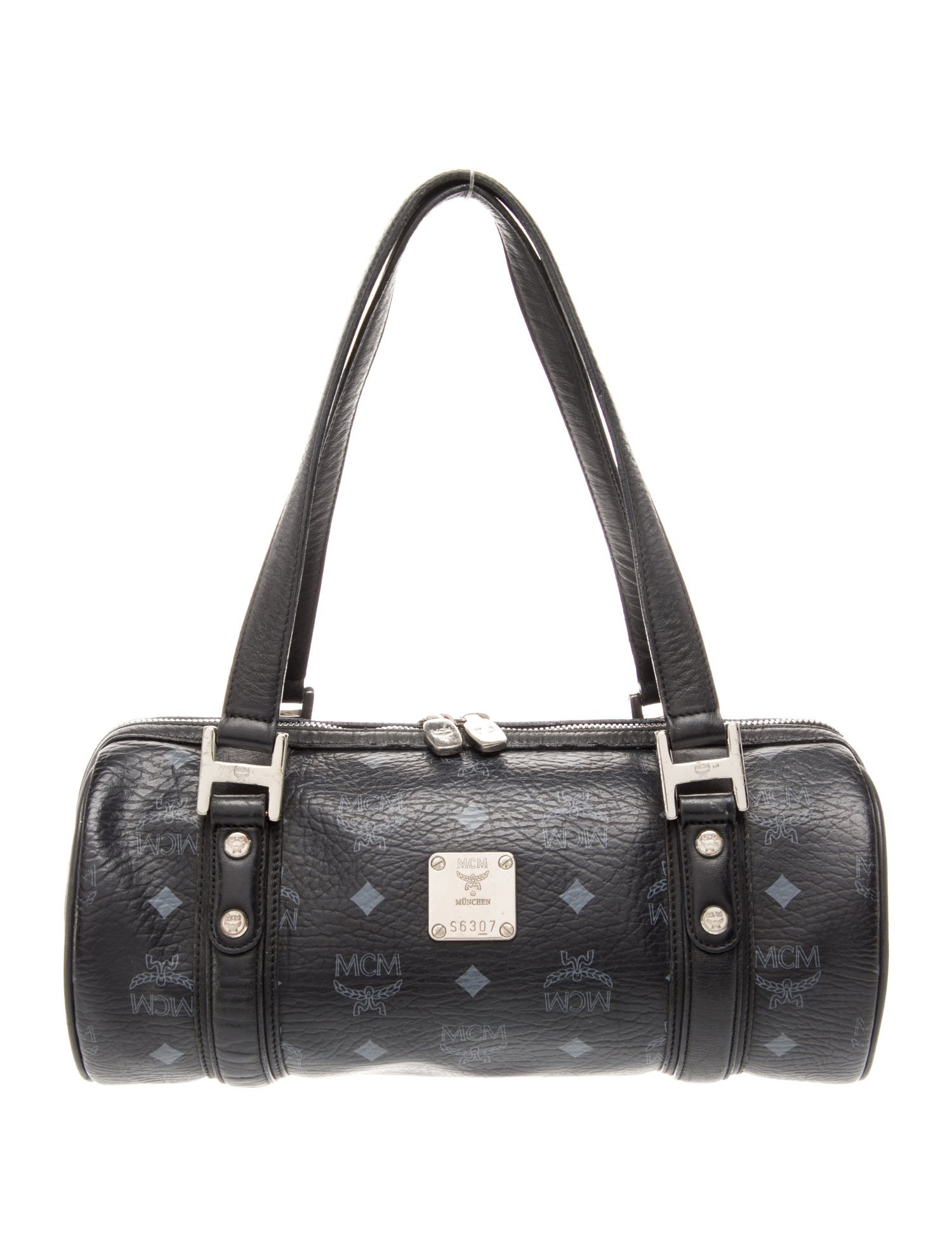 MCM Leather Top Handle Bag