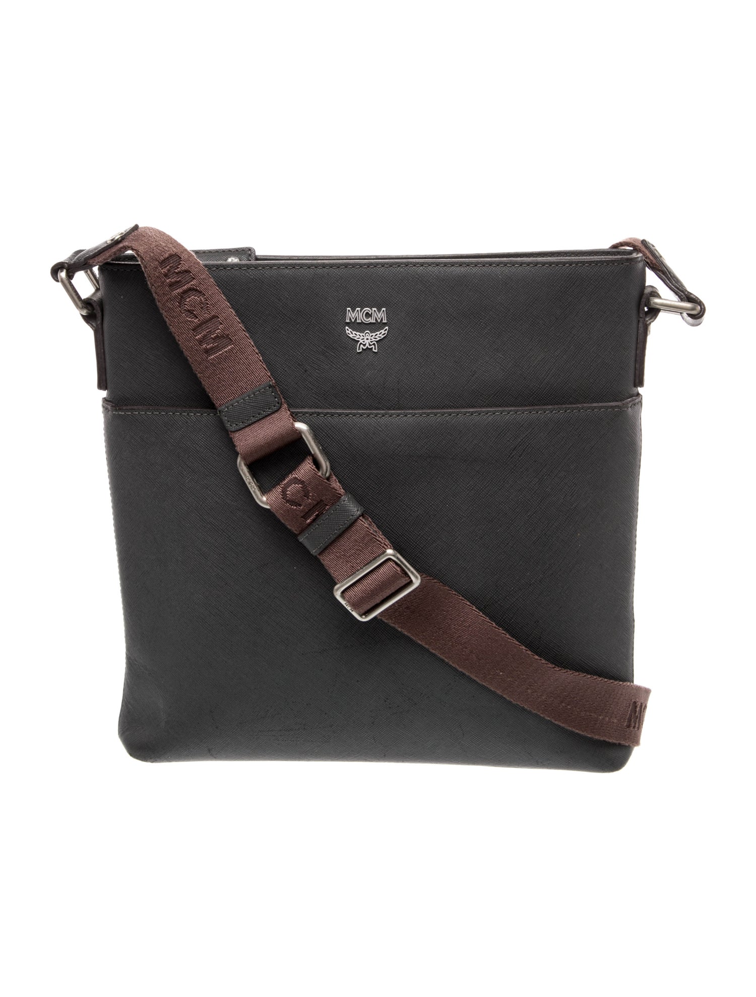 MCM Leather Messenger Bag