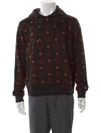 MCM Printed Mock Neck Hoodie