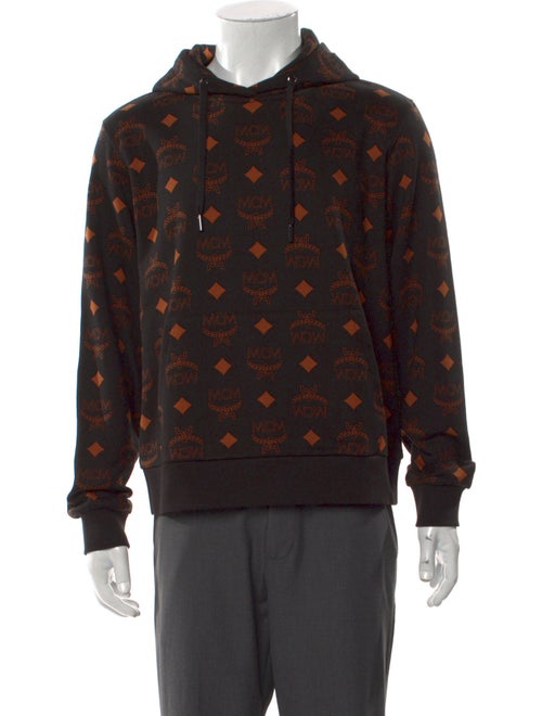 MCM Printed Mock Neck Hoodie