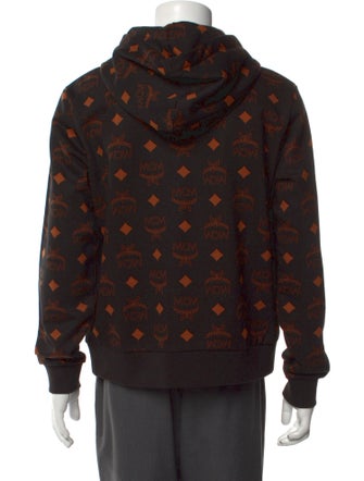 MCM Printed Mock Neck Hoodie