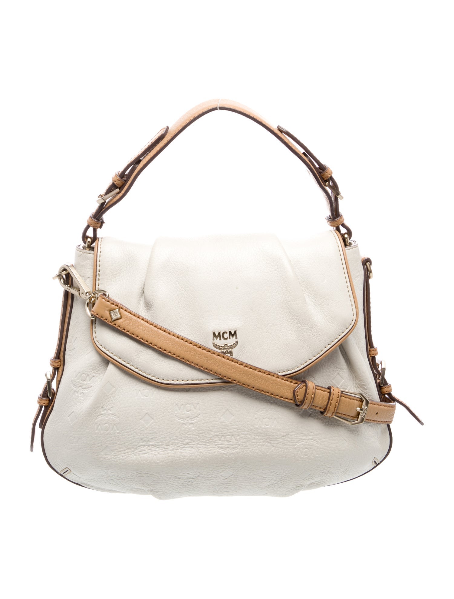 MCM Leather Top Handle Bag