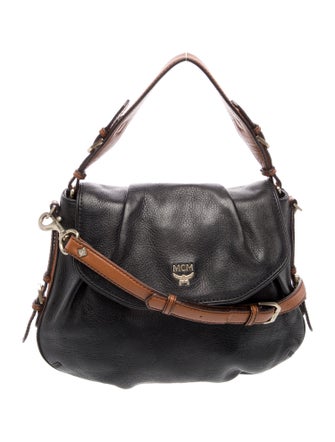 MCM Leather Top Handle Bag