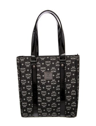 MCM Canvas Top Handle Bag