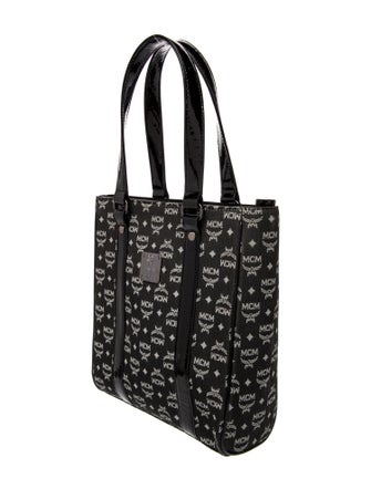 MCM Canvas Top Handle Bag