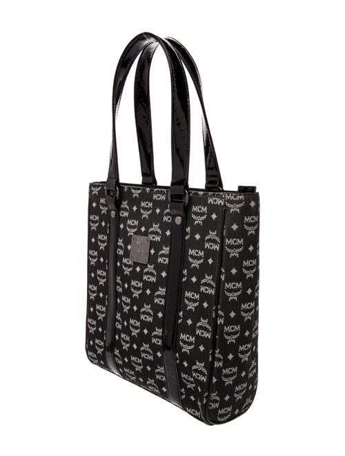 MCM Canvas Top Handle Bag