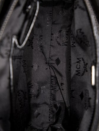 MCM Canvas Top Handle Bag