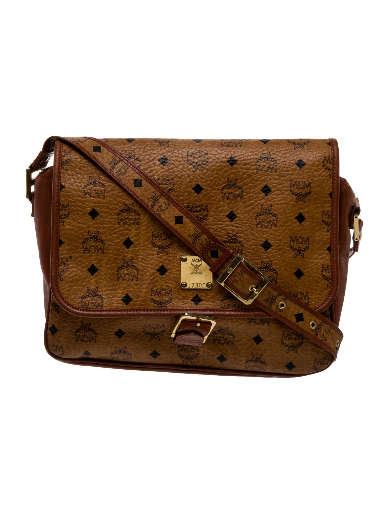 MCM Monogram Messenger Bag