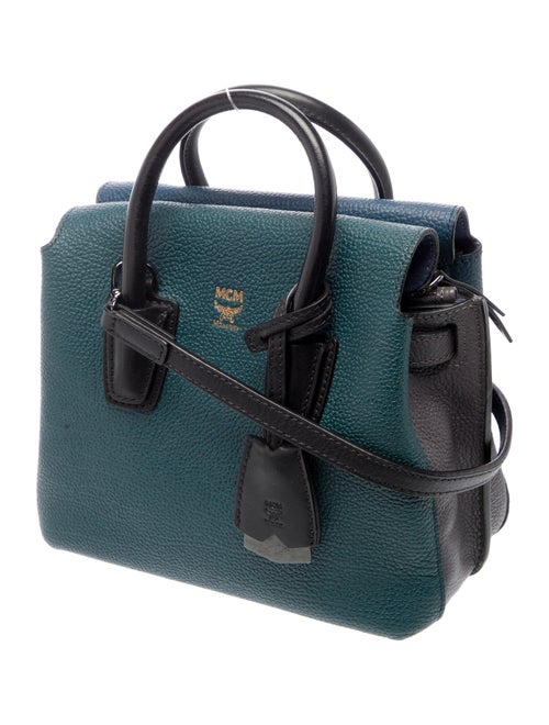 MCM Leather Top Handle Bag