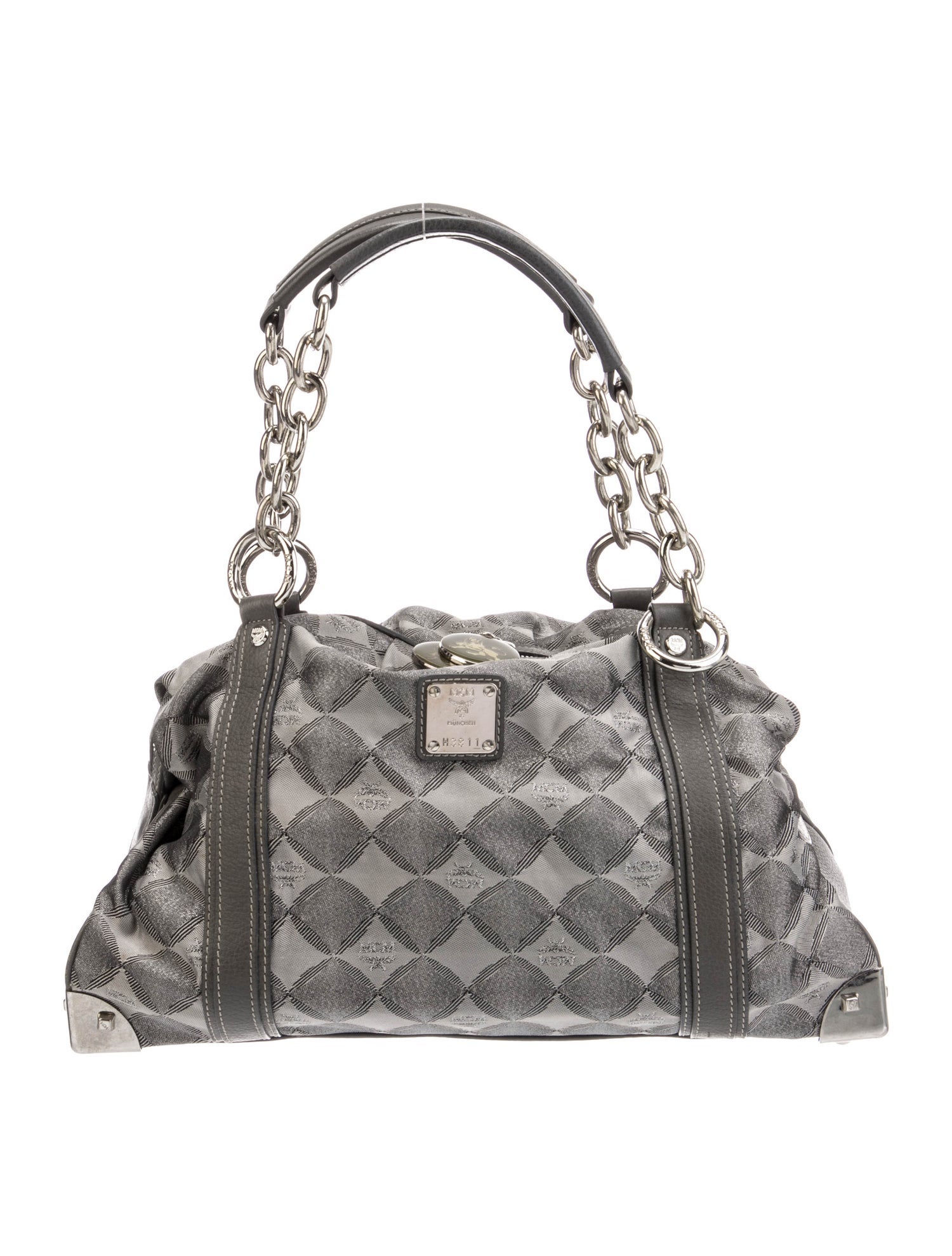 MCM Monogram Top Handle Bag