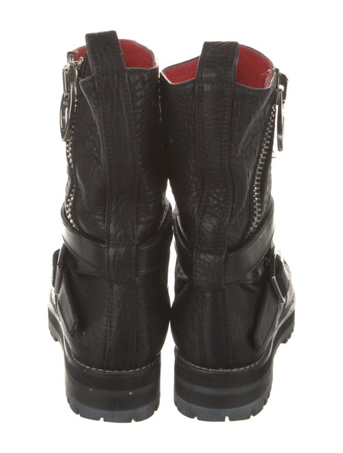 MCM Leather Moto Boots
