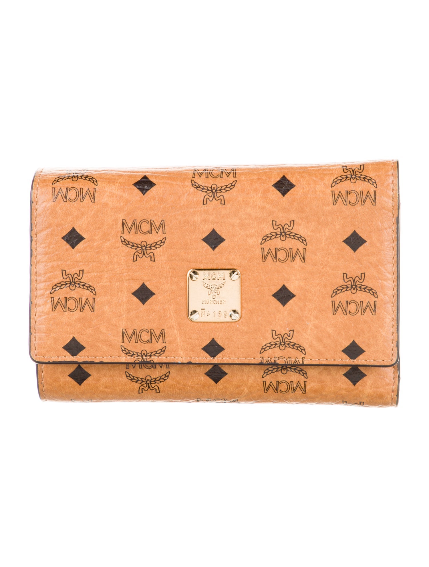 MCM Viestos Leather Compact Wallet