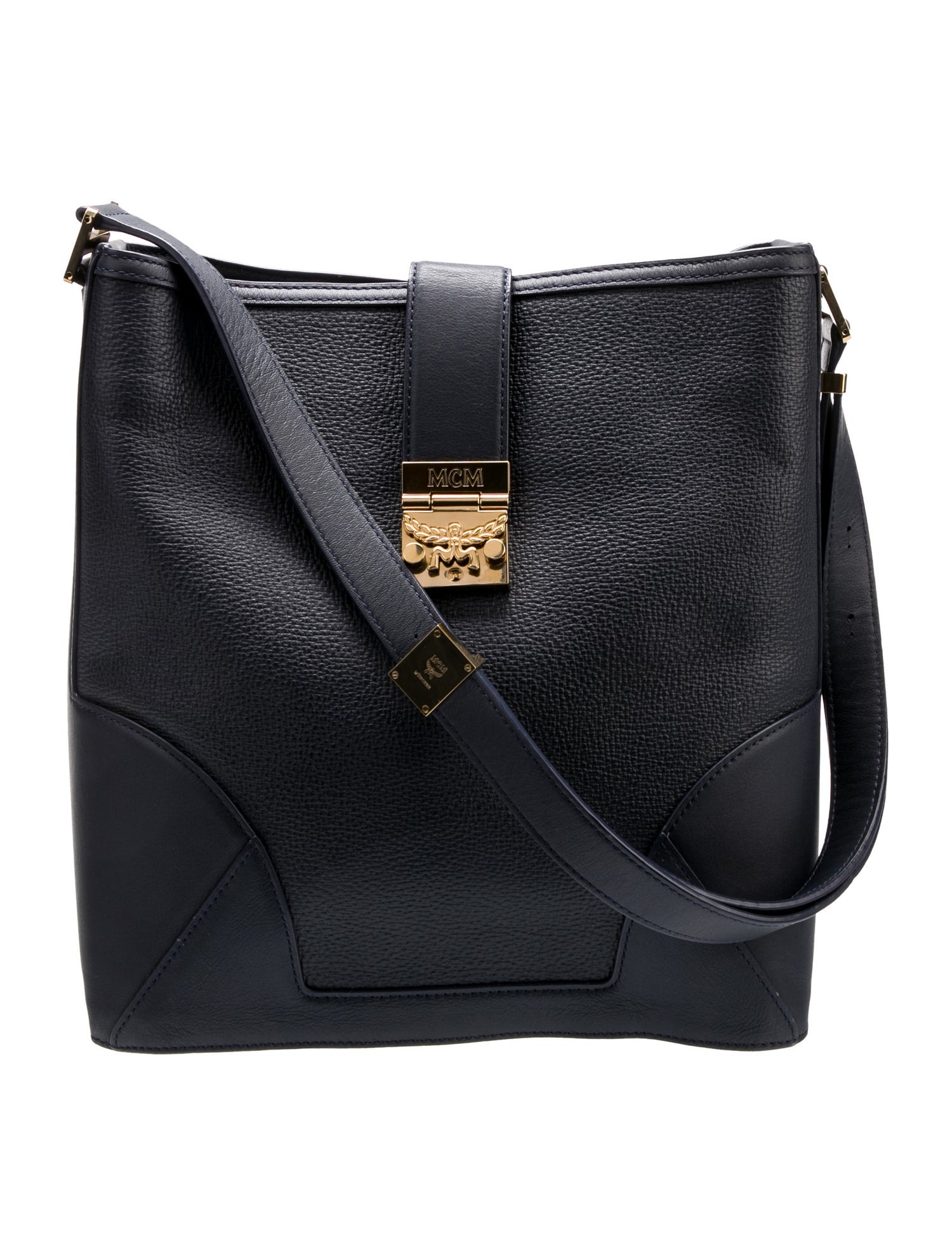 MCM Leather Messenger Bag